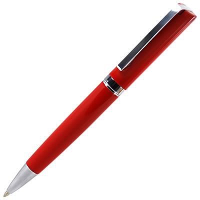 Branded Promotional AMBASSADOR METAL BALL PEN in Red Pen From Concept Incentives.