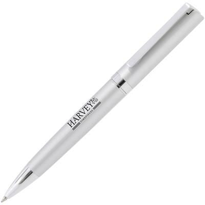 Branded Promotional AMBASSADOR METAL BALL PEN in Silver Pen From Concept Incentives.