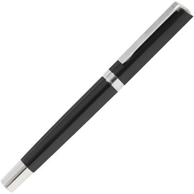 Branded Promotional AMBASSADOR METAL ROLLERBALL PEN in Black Pen From Concept Incentives.