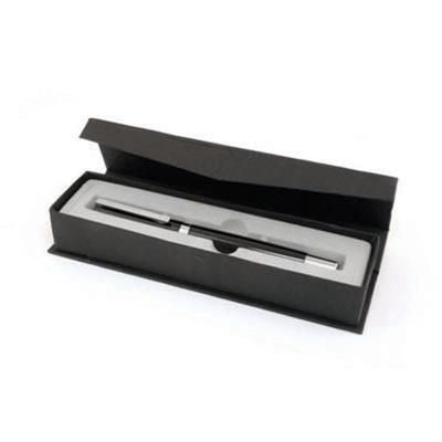 Branded Promotional PRESTIGE PEN GIFT BOX in Black Pen Presentation Box From Concept Incentives.