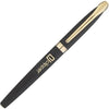 Branded Promotional BALLAD GOLD METAL ROLLERBALL PEN in Black Pen From Concept Incentives.