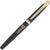 Branded Promotional BALLAD GOLD METAL ROLLERBALL PEN in Black Pen From Concept Incentives.