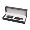 Branded Promotional HI-LINE CUSHIONED PEN BOX in Black Pen Set From Concept Incentives.