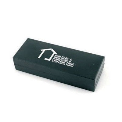 Branded Promotional DELUXE PEN GIFT BOX in Black Pen Set From Concept Incentives.