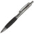 Branded Promotional SAO PAULO METAL BALL PEN in Gun Metal Grey with Black Grip Pen From Concept Incentives.