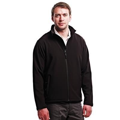 Branded Promotional REGATTA REID SOFTSHELL JACKET Jacket From Concept Incentives.