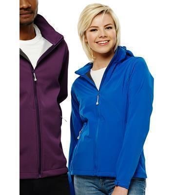 Branded Promotional REGATTA ARLEY LADIES HOODED HOODY SOFTSHELL JACKET Jacket From Concept Incentives.