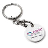 Branded Promotional RECYCLED ¬£1 TROLLEY COIN KEYRING Keyring From Concept Incentives.