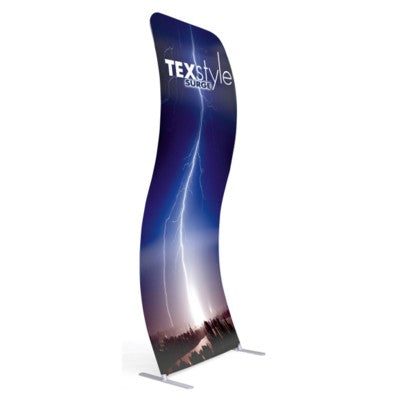 Branded Promotional TEXSTYLE SURGE FABRIC DISPLAY Banner From Concept Incentives.