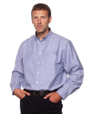 Branded Promotional OXFORD SHIRT LONG SLEEVE Shirt From Concept Incentives.