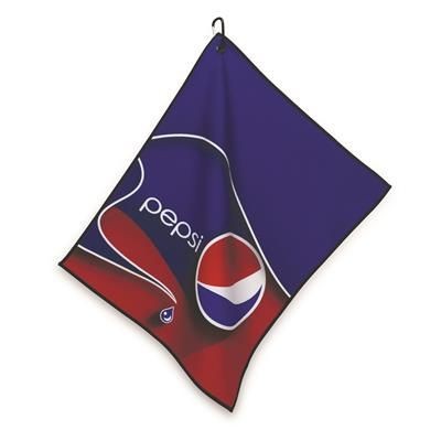 Branded Promotional DORMI PLAYERS MICROFIBRE PRINTED GOLF TOWEL Golf Towel From Concept Incentives.