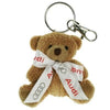 Branded Promotional 8CM TUBBY KEYRING BEAR with Bow Keyring From Concept Incentives.