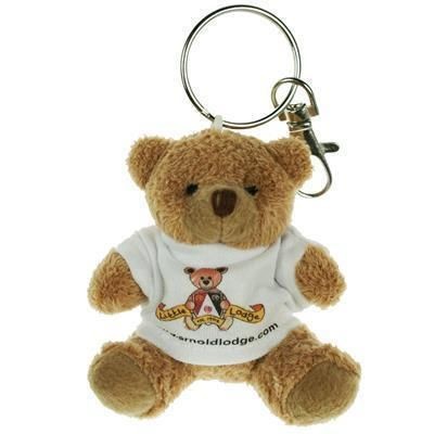 Branded Promotional 8CM TUBBY KEYRING BEAR with Tee Shirt Keyring From Concept Incentives.