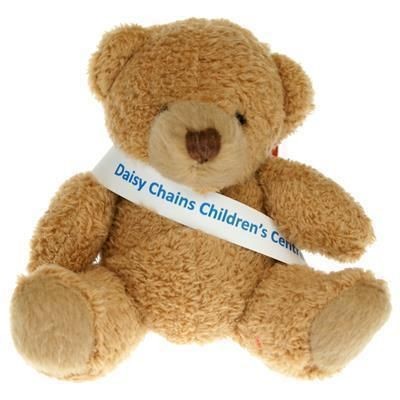 Branded Promotional 8CM TUBBY BEAR with Sash Soft Toy From Concept Incentives.