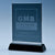 Branded Promotional 14CM SMOKED GLASS RECTANGULAR ON BLACK PIANO FINISH BASE Award From Concept Incentives.