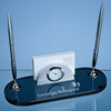 Branded Promotional SMOKED GLASS DESK SET Desk Gift Set From Concept Incentives.