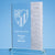 Branded Promotional 24X17CM CLEAR TRANSPARENT GLASS MONTHLY RECTANGULAR AWARD with 12x Winners Plaque Award From Concept Incentives.