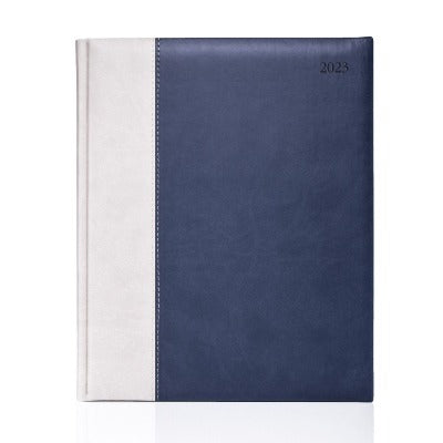 Branded Promotional CASTELLI COSTA RICA DIARY in Navy A5 Daily Diary from Concept Incentives