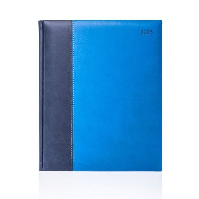 Branded Promotional CASTELLI COSTA RICA DIARY in Blue A5 Daily Diary from Concept Incentives