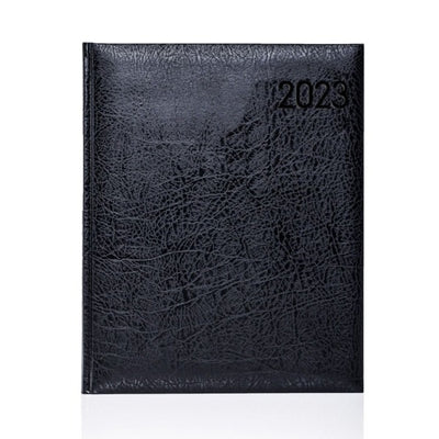 Branded Promotional PERU DIARY Quarto Weekly Black from Concept Incentives