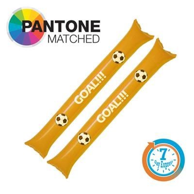 Branded Promotional EXPRESS BANG BANG STICK in Yellow Noise Maker From Concept Incentives.