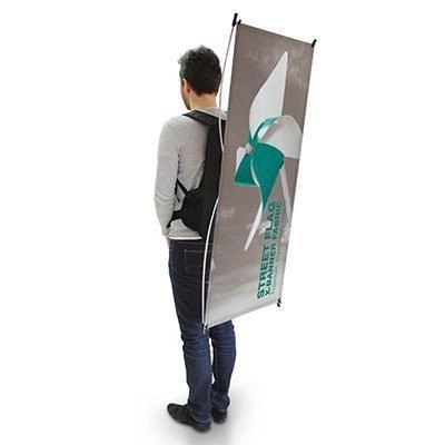 Branded Promotional STREET FLAG BACKPACK RUCKSACK FLAG X BANNER Flag From Concept Incentives.