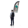 Branded Promotional STREET FLAG BACKPACK RUCKSACK FLAG - FEATHER Flag From Concept Incentives.