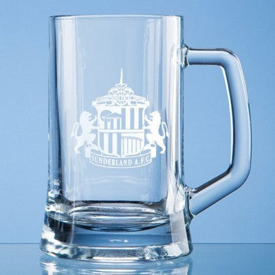Branded Promotional SMALL PLAIN STRAIGHT SIDED TANKARD Beer Glass From Concept Incentives.