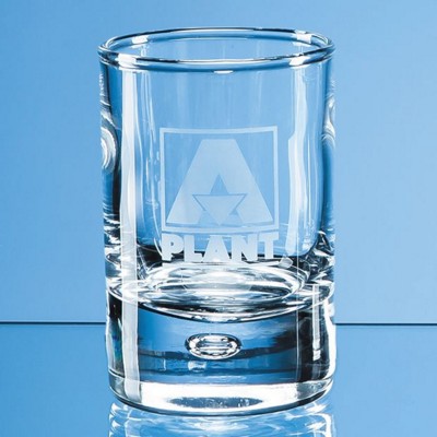 Branded Promotional BUBBLE BASE SHOT TOT GLASS Shot Tot Glass From Concept Incentives.