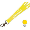 Branded Promotional FLAT POLYESTER LANYARD in Sunshine Yellow Lanyard From Concept Incentives.