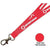 Branded Promotional FLAT POLYESTER LANYARD in Bright Red Lanyard From Concept Incentives.