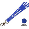 Branded Promotional FLAT POLYESTER LANYARD in Royal Blue Lanyard From Concept Incentives.