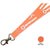 Branded Promotional FLAT POLYESTER LANYARD in Peach Lanyard From Concept Incentives.