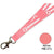 Branded Promotional FLAT POLYESTER LANYARD in Salmon Lanyard From Concept Incentives.