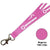 Branded Promotional FLAT POLYESTER LANYARD in Magenta Lanyard From Concept Incentives.