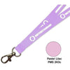 Branded Promotional FLAT POLYESTER LANYARD in Pastel Lilac Lanyard From Concept Incentives.