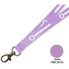 Branded Promotional FLAT POLYESTER LANYARD in Violet Lanyard From Concept Incentives.