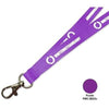 Branded Promotional FLAT POLYESTER LANYARD in Purple Lanyard From Concept Incentives.