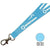 Branded Promotional FLAT POLYESTER LANYARD in Baby Blue Lanyard From Concept Incentives.