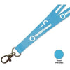 Branded Promotional FLAT POLYESTER LANYARD in Ocean Blue Lanyard From Concept Incentives.