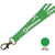 Branded Promotional FLAT POLYESTER LANYARD in Green Lanyard From Concept Incentives.