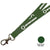 Branded Promotional FLAT POLYESTER LANYARD in Forest Green Lanyard From Concept Incentives.