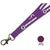 Branded Promotional FLAT POLYESTER LANYARD in Sangria Lanyard From Concept Incentives.