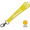 Branded Promotional FLAT POLYESTER LANYARD in Mustard Yellow Lanyard From Concept Incentives.