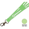 Branded Promotional FLAT POLYESTER LANYARD in Pale Green Lanyard From Concept Incentives.