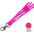 Branded Promotional FLAT POLYESTER LANYARD in Hot Pink Lanyard From Concept Incentives.