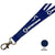 Branded Promotional FLAT POLYESTER LANYARD in Navy Lanyard From Concept Incentives.