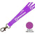 Branded Promotional FLAT POLYESTER LANYARD in Mulberry Lanyard From Concept Incentives.