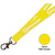 Branded Promotional FLAT POLYESTER LANYARD in Yellow Lanyard From Concept Incentives.