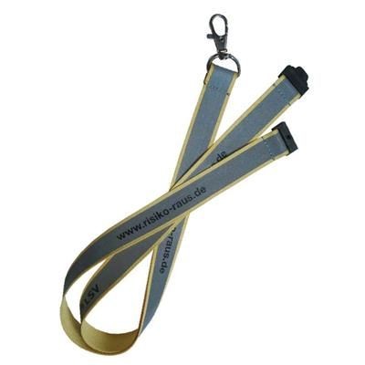 Branded Promotional 25MM REFLECTIVE POLYESTER LANYARD Lanyard From Concept Incentives.